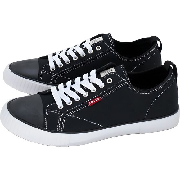 Levi's Anikin Black Canvas Sneakers Men's US 9M - Picture 2 of 6